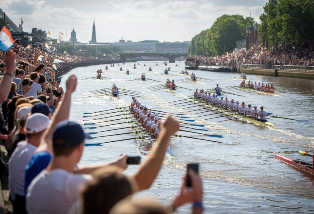 The Great River Race on the Thames, London