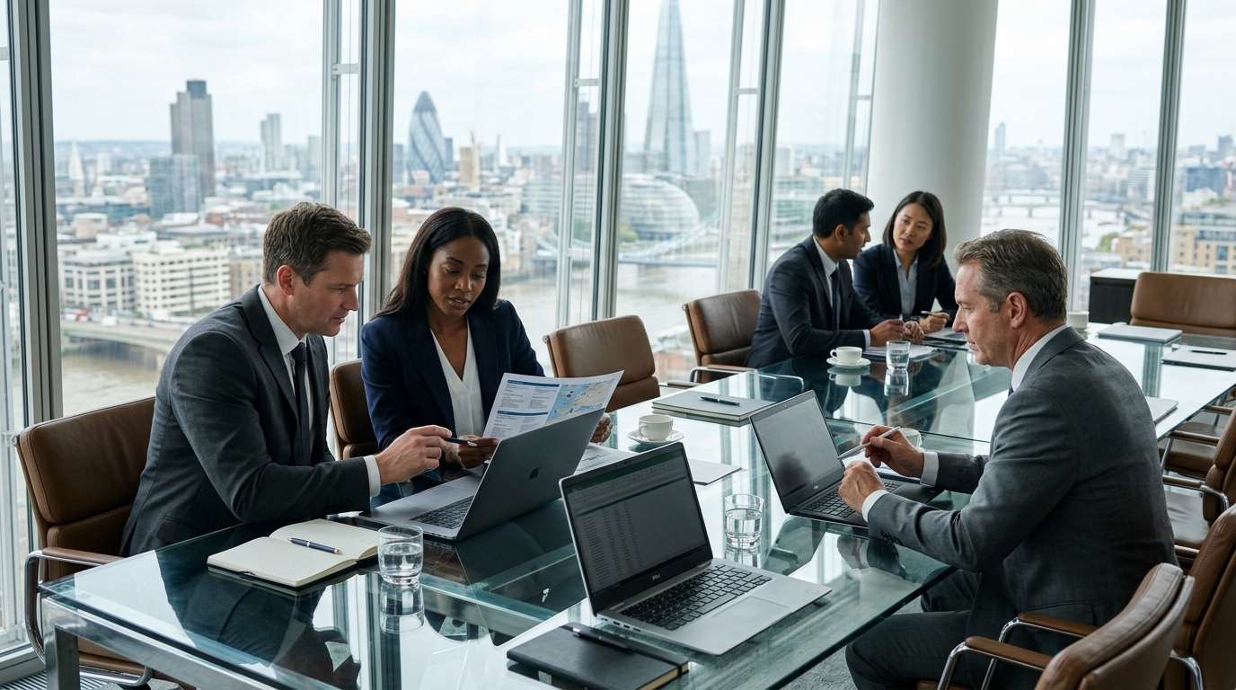 business executives in an office