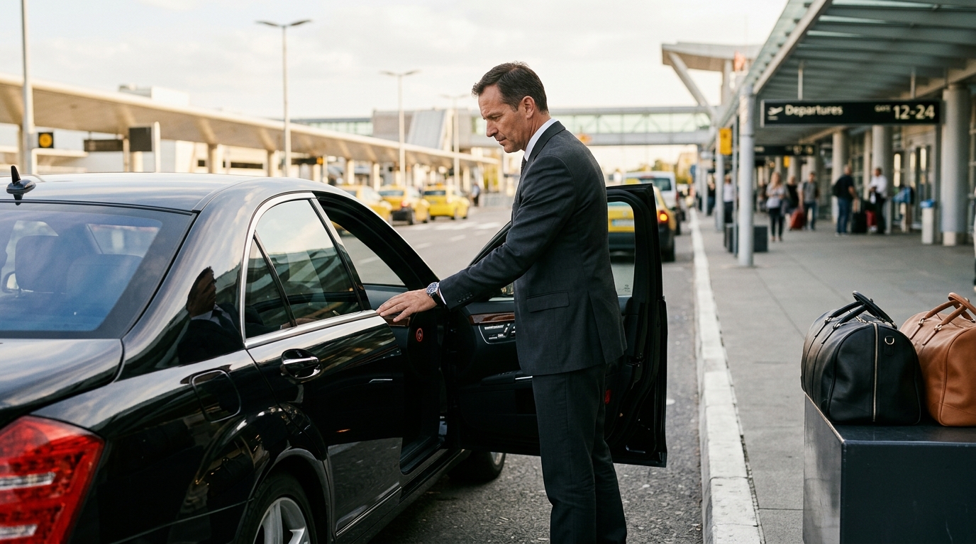 Professional chauffeurs for Airport Transfer at Airport Departures