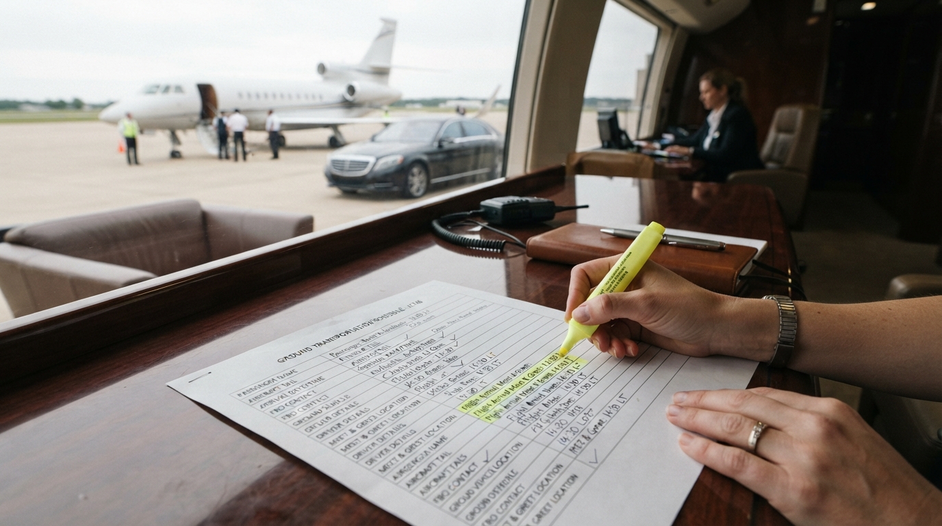 airport terminal staff in their office