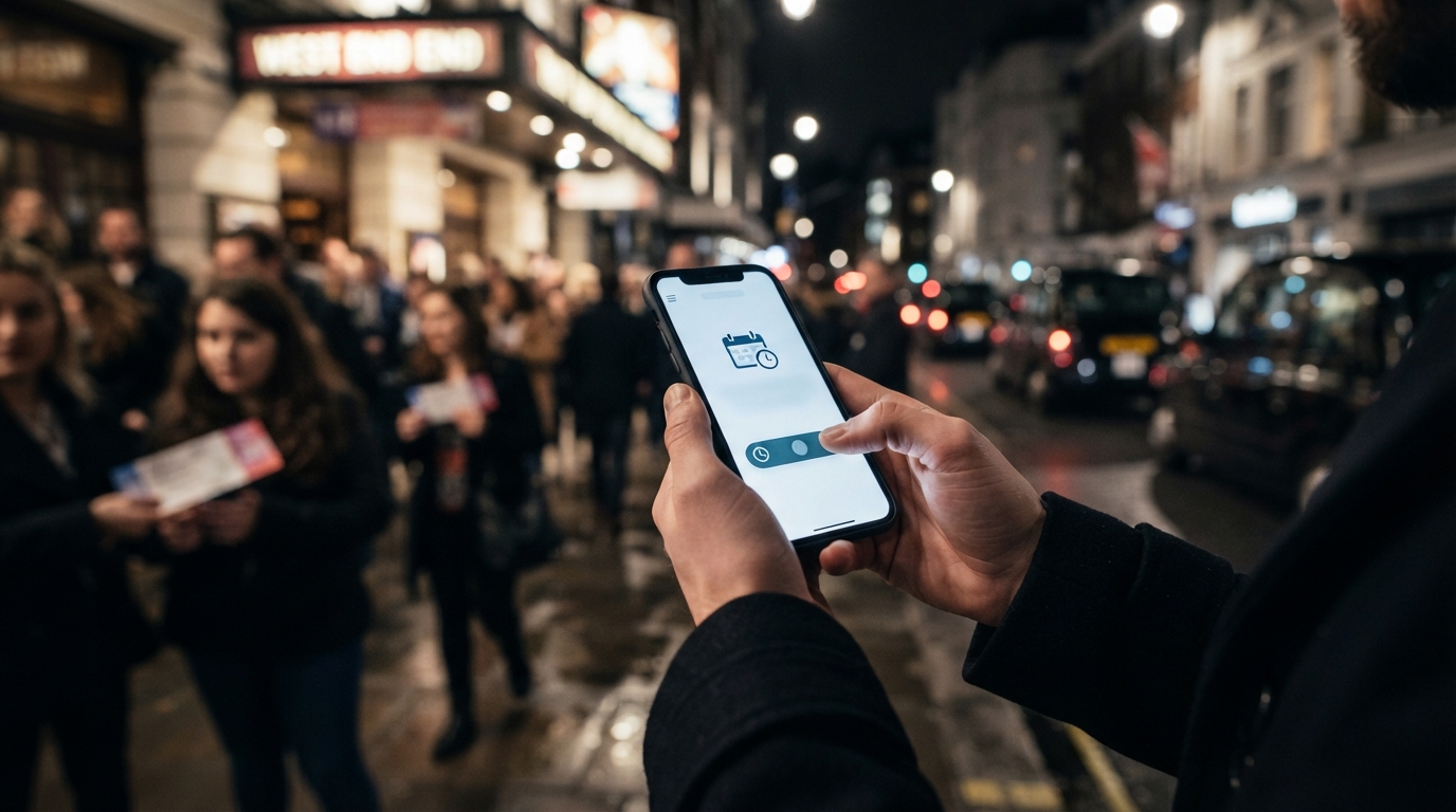 person booking a taxi on a mobile phone